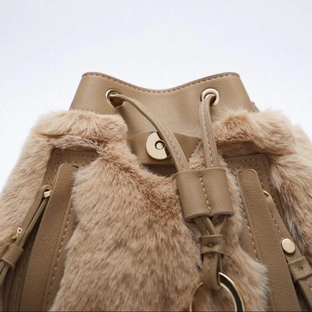 Zara taupe backpack